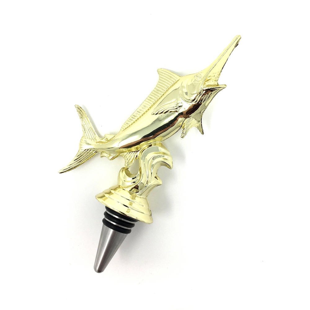 Handmade Bottle Stopper made from Repurposed Marlin Trophy